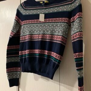 Prince & Fox Navy and Pink Knit sweater